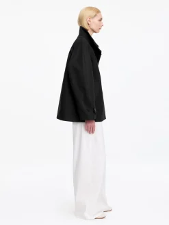 Jacke mit Cordkragen