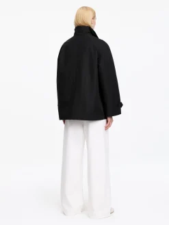 Jacke mit Cordkragen