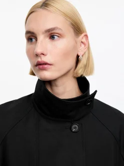 Jacke mit Cordkragen