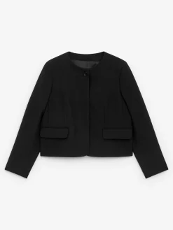 Jacke ohne Kragen
