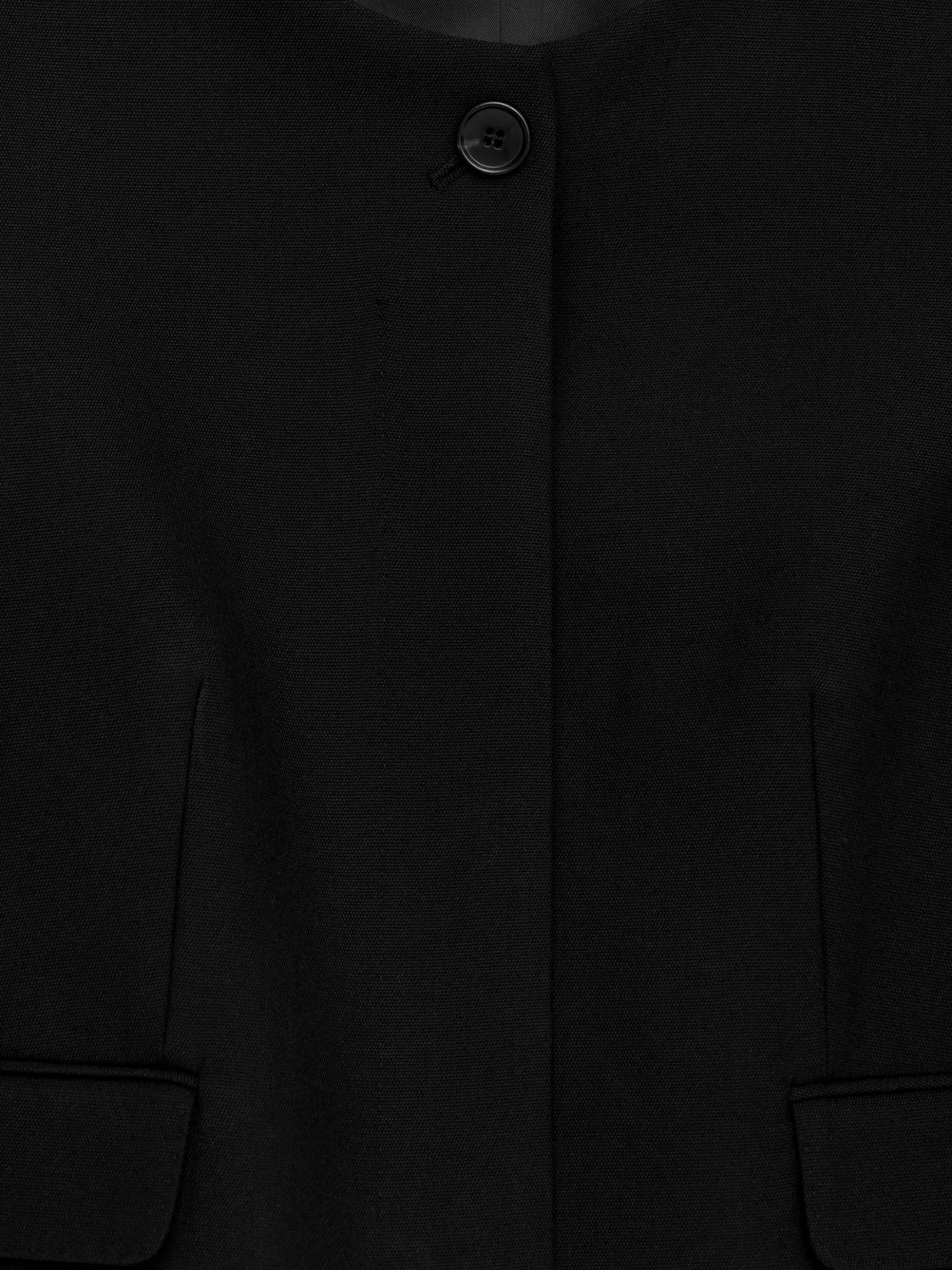 Jacke ohne Kragen