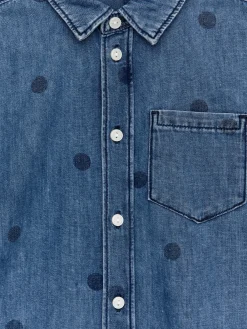 Jeanshemd mit Print