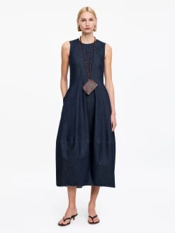 Jeanskleid mit Barrel-Schnitt