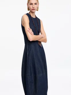 Jeanskleid mit Barrel-Schnitt