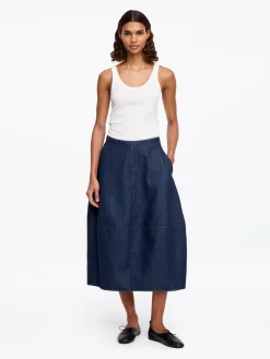 Jeansrock mit Barrel-Schnitt