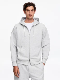 Jersey-Kapuzenjacke mit Reißverschluss