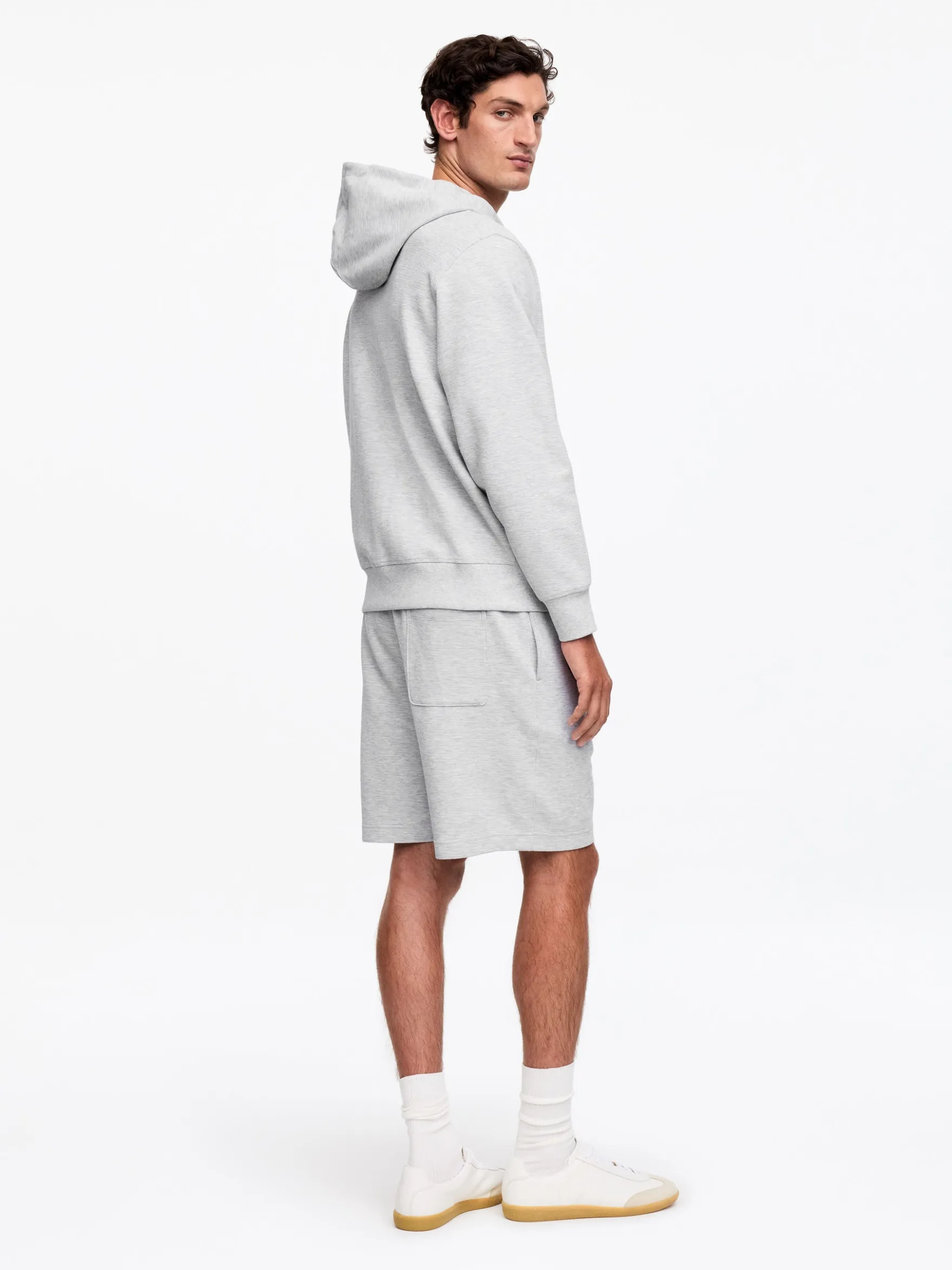 Jersey-Kapuzenjacke mit Reißverschluss