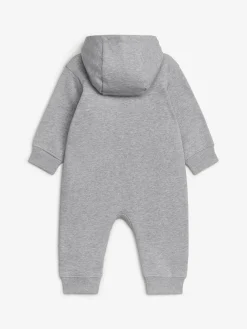 Jersey-Overall mit Kapuze