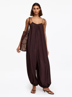 Jumpsuit aus Lyocell-Mischung
