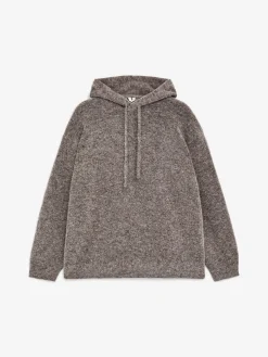 Kapuzenpullover aus Alpakawolle und Wolle