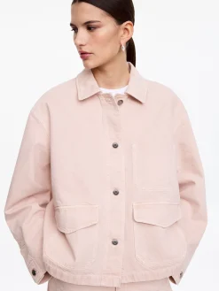Kastiges Overshirt aus Denim