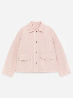 Kastiges Overshirt aus Denim