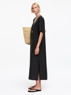 Kleid aus gewaschener Seide
