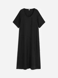 Kleid aus gewaschener Seide