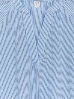 Kleid aus Leinen und Baumwolle