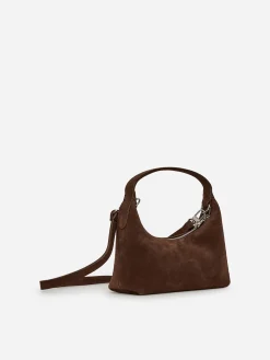 Kleine Tasche aus Spaltvelours
