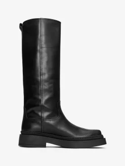 Knielange Lederstiefel