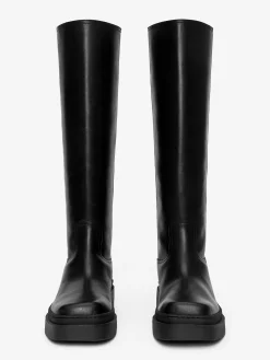 Knielange Lederstiefel