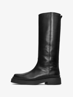 Knielange Lederstiefel