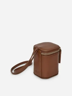 Kosmetiktaschenanhänger aus Leder