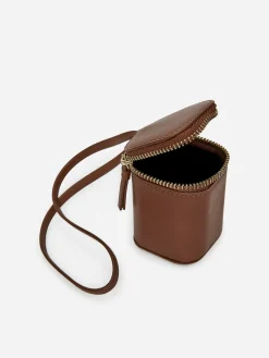 Kosmetiktaschenanhänger aus Leder