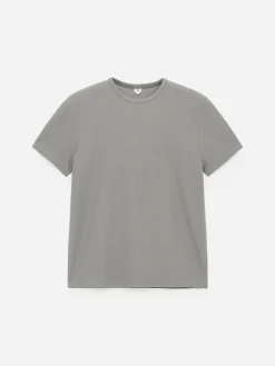 Körpernahes Baumwoll-T-Shirt