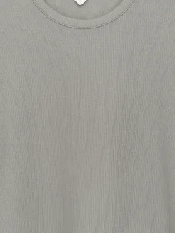 Körpernahes Baumwoll-T-Shirt