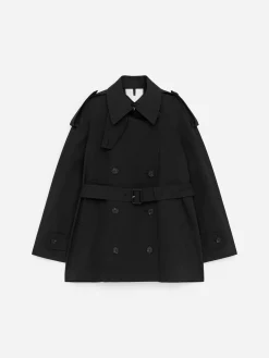 Kurzer Oversize-Trenchcoat