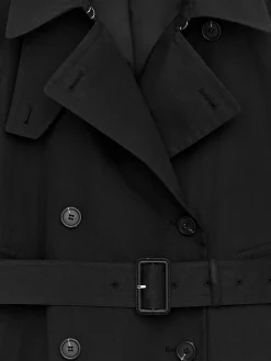 Kurzer Oversize-Trenchcoat