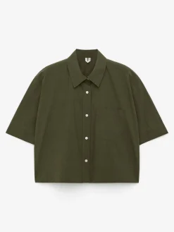 Kurzärmlige Hemdbluse