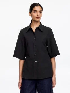 Kurzärmlige Hemdbluse