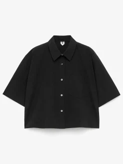 Kurzärmlige Hemdbluse