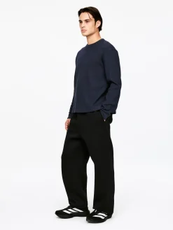 Langarmshirt mit Waffelstruktur