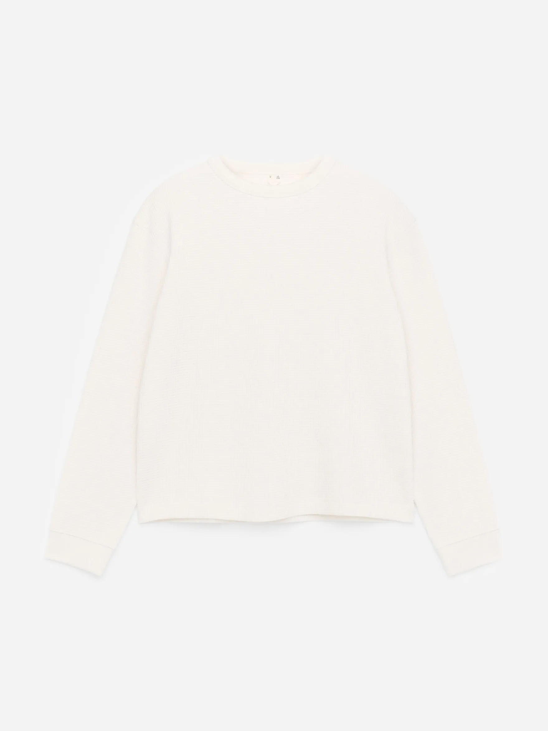 Langarmshirt mit Waffelstruktur