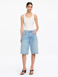 Lange Jeansshorts