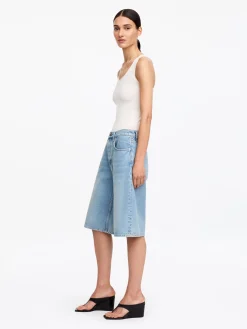 Lange Jeansshorts