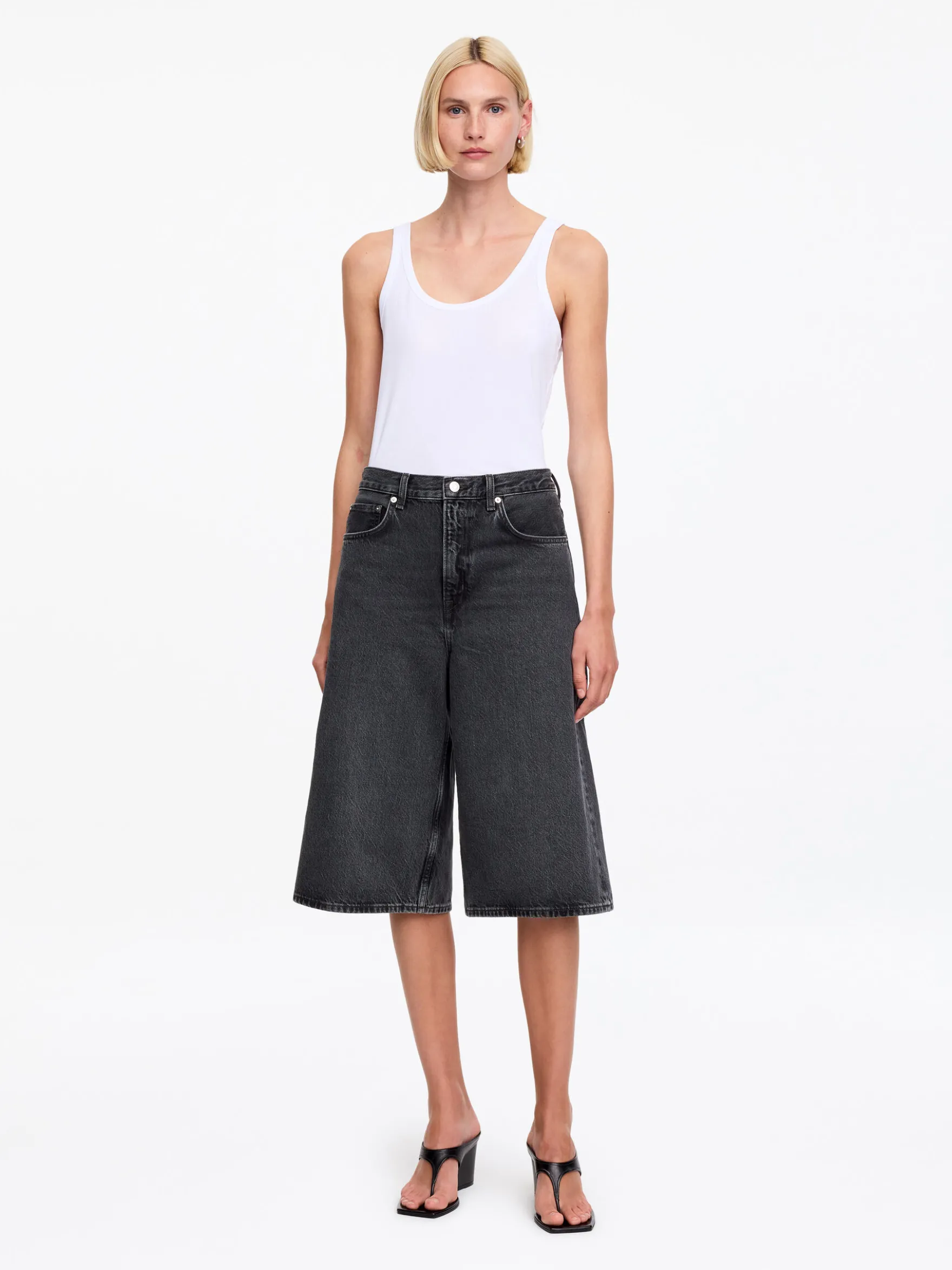Lange Jeansshorts