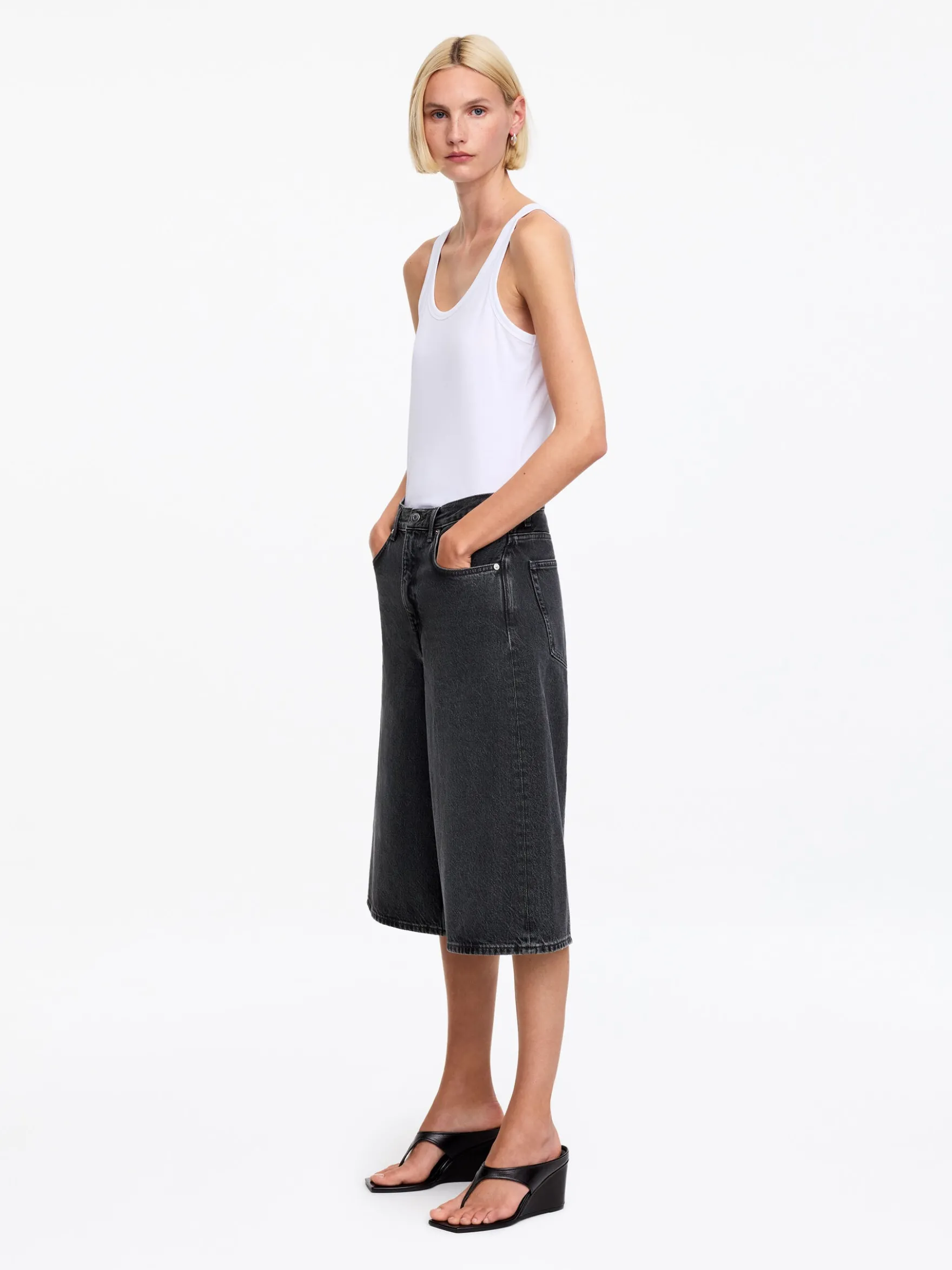 Lange Jeansshorts