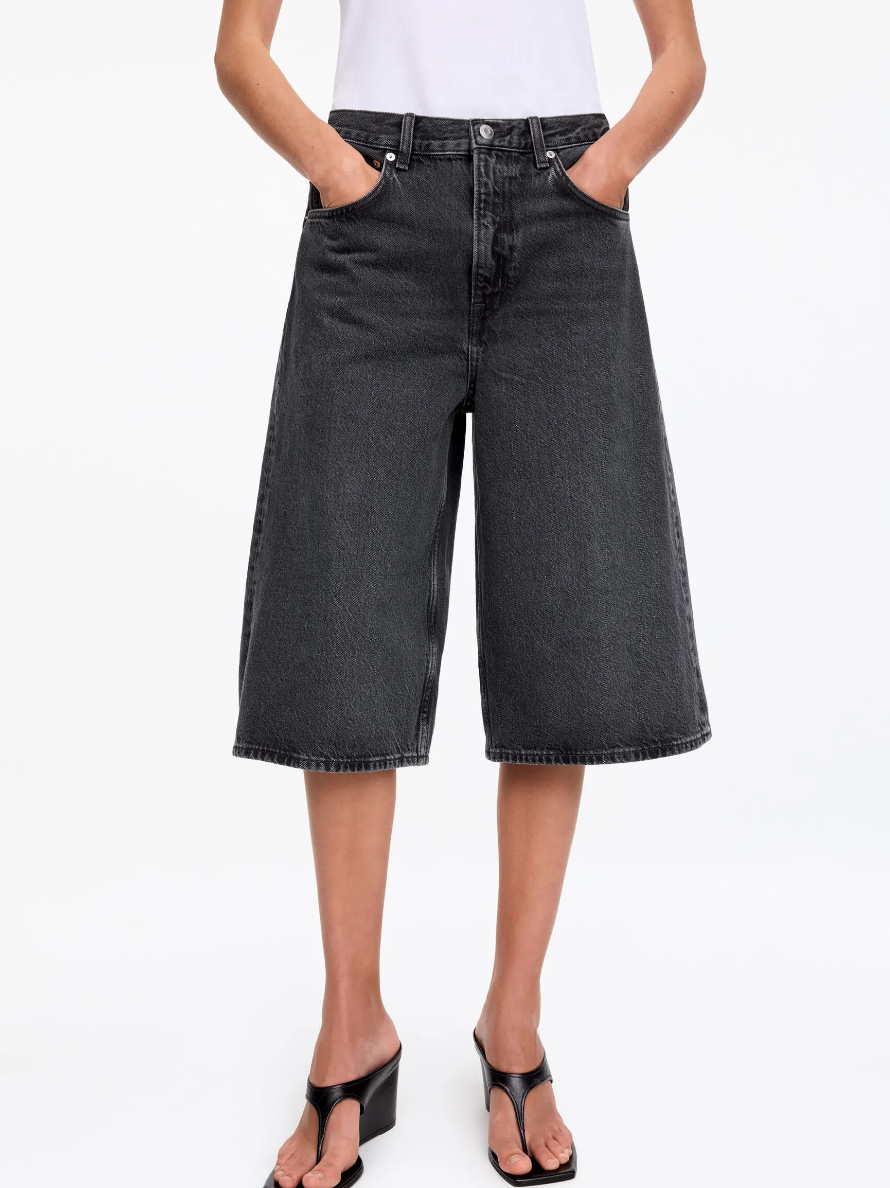 Lange Jeansshorts