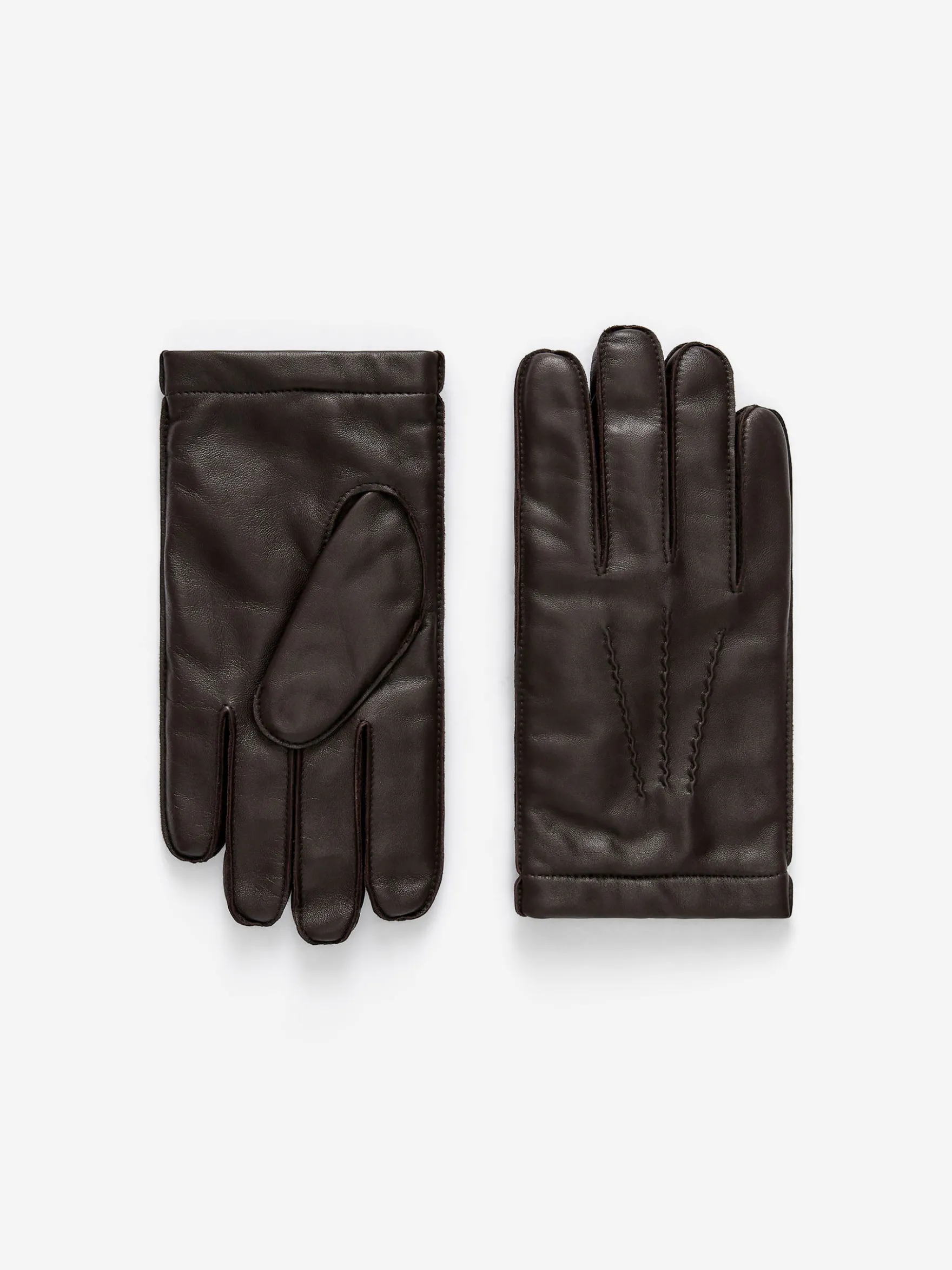 Lederhandschuh mit Wollfutter