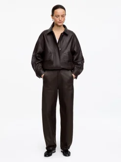 Lederhose mit Barrel Leg