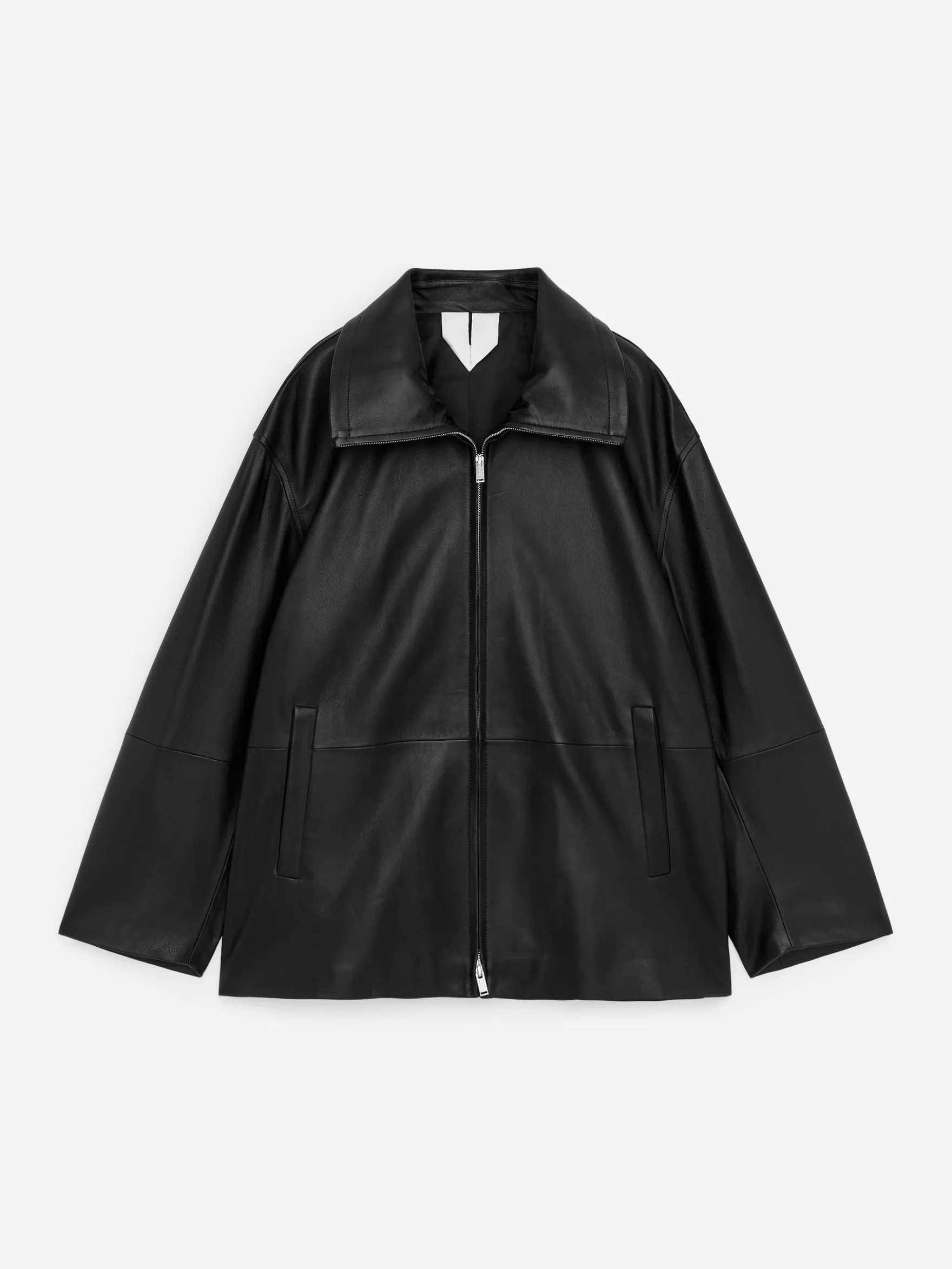 Lederjacke mit Stehkragen