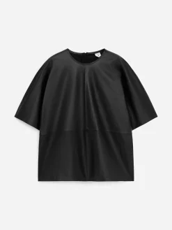 Leder-T-Shirt