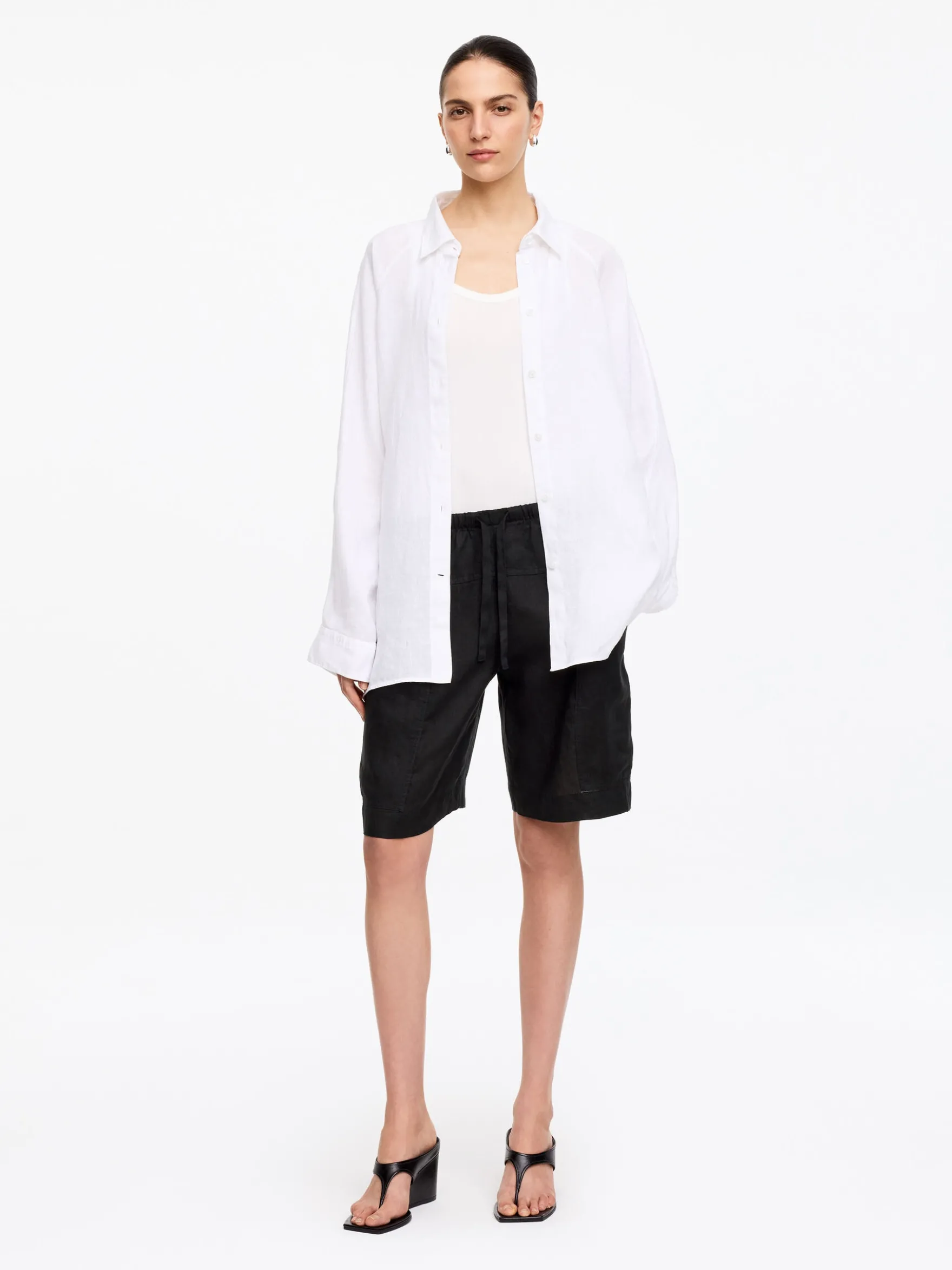 Leinen-Shorts