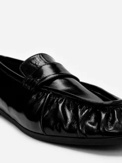 Loafer aus Lackleder
