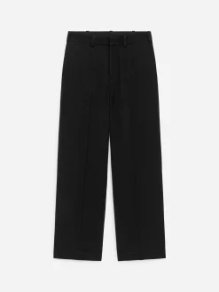 Locker geschnittene Hose aus Wolle