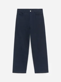 Lockere Hose aus Baumwolltwill