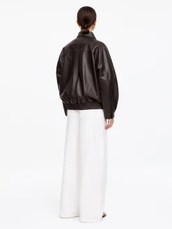 Lockere Lederjacke