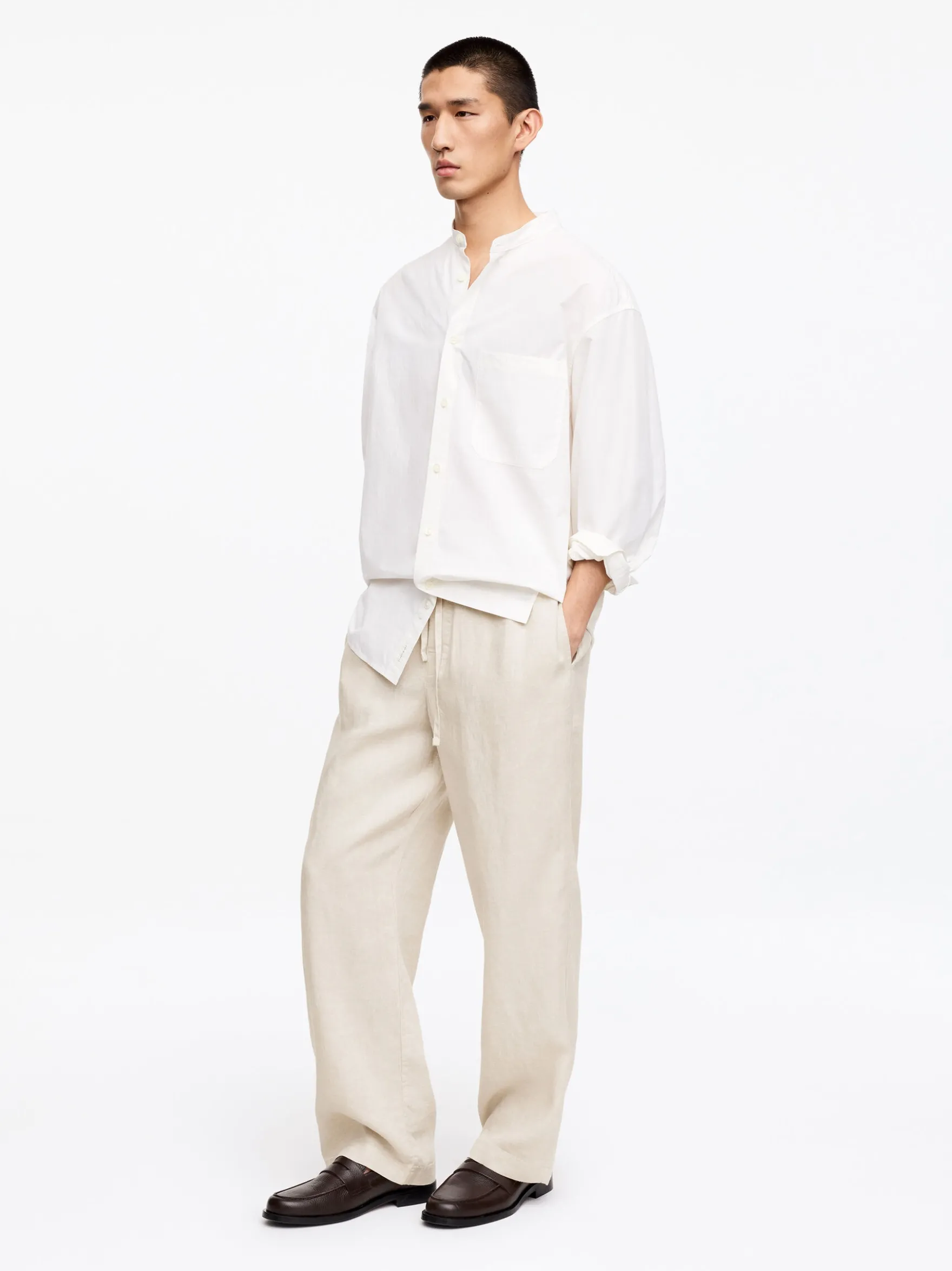 Lockere Leinenhose