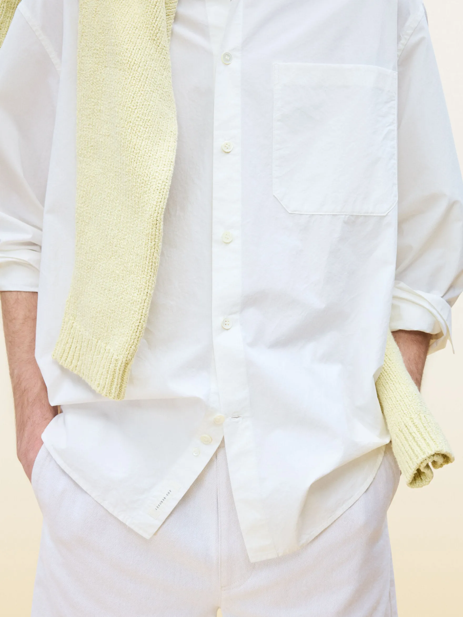 Lockere Shorts aus Baumwolle und Leinen